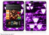 Radioactive Purple Decal Style Skin fits 2012 Amazon Kindle Fire HD 7 inch