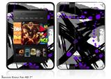 Abstract 02 Purple Decal Style Skin fits 2012 Amazon Kindle Fire HD 7 inch