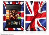 Union Jack 01 Decal Style Skin fits 2012 Amazon Kindle Fire HD 7 inch