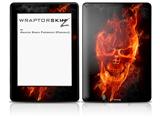 Flaming Fire Skull Orange - Decal Style Skin fits Amazon Kindle Paperwhite (Original)