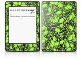 Scattered Skulls Neon Green - Decal Style Skin fits Amazon Kindle Paperwhite (Original)