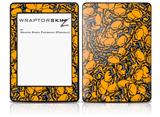Scattered Skulls Orange - Decal Style Skin fits Amazon Kindle Paperwhite (Original)