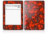 Scattered Skulls Red - Decal Style Skin fits Amazon Kindle Paperwhite (Original)