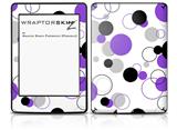 Lots of Dots Purple on White - Decal Style Skin fits Amazon Kindle Paperwhite (Original)