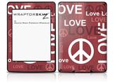 Love and Peace Pink - Decal Style Skin fits Amazon Kindle Paperwhite (Original)