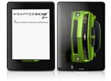 2010 Chevy Camaro Green - Black Stripes on Black - Decal Style Skin fits Amazon Kindle Paperwhite (Original)