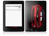 2010 Chevy Camaro Jeweled Red - White Stripes on Black - Decal Style Skin fits Amazon Kindle Paperwhite (Original)