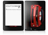 2010 Chevy Camaro Victory Red - White Stripes on Black - Decal Style Skin fits Amazon Kindle Paperwhite (Original)