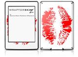 Big Kiss Red Lips on White - Decal Style Skin fits Amazon Kindle Paperwhite (Original)