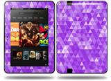 Triangle Mosaic Purple Decal Style Skin fits Amazon Kindle Fire HD 8.9 inch