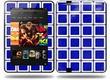 Squared Royal Blue Decal Style Skin fits Amazon Kindle Fire HD 8.9 inch