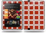 Squared Red Dark Decal Style Skin fits Amazon Kindle Fire HD 8.9 inch