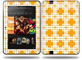Boxed Orange Decal Style Skin fits Amazon Kindle Fire HD 8.9 inch