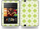Boxed Sage Green Decal Style Skin fits Amazon Kindle Fire HD 8.9 inch