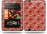 Wavey Red Dark Decal Style Skin fits Amazon Kindle Fire HD 8.9 inch