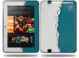 Ripped Colors Gray Seafoam Green Decal Style Skin fits Amazon Kindle Fire HD 8.9 inch