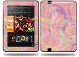 Neon Swoosh on Pink Decal Style Skin fits Amazon Kindle Fire HD 8.9 inch