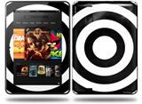 Bullseye Black and White Decal Style Skin fits Amazon Kindle Fire HD 8.9 inch