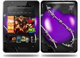 Barbwire Heart Purple Decal Style Skin fits Amazon Kindle Fire HD 8.9 inch