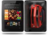 2010 Chevy Camaro Victory Red - Black Stripes on Black Decal Style Skin fits Amazon Kindle Fire HD 8.9 inch