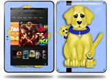 Puppy Dogs on Blue Decal Style Skin fits Amazon Kindle Fire HD 8.9 inch