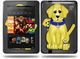 Puppy Dogs on Black Decal Style Skin fits Amazon Kindle Fire HD 8.9 inch