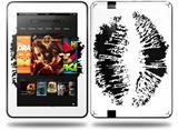 Big Kiss Black on White Decal Style Skin fits Amazon Kindle Fire HD 8.9 inch