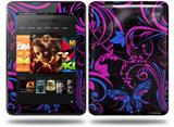 Twisted Garden Hot Pink and Blue Decal Style Skin fits Amazon Kindle Fire HD 8.9 inch