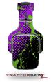 Halftone Splatter Green Purple Decal Style Skin (fits Tritton AX Pro Gaming Headphones - HEADPHONES NOT INCLUDED) 