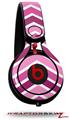 Skin Decal Wrap works with Beats Mixr Headphones Zig Zag Pinks Skin Only (HEADPHONES NOT INCLUDED)