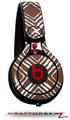 Skin Decal Wrap works with Beats Mixr Headphones Wavey Chocolate Brown Skin Only (HEADPHONES NOT INCLUDED)