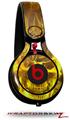 Skin Decal Wrap works with Beats Mixr Headphones Flaming Fire Skull Yellow Skin Only (HEADPHONES NOT INCLUDED)