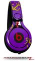 Skin Decal Wrap works with Beats Mixr Headphones Anchors Away Purple Skin Only (HEADPHONES NOT INCLUDED)