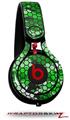Skin Decal Wrap works with Beats Mixr Headphones HEX Mesh Camo 01 Green Bright Skin Only (HEADPHONES NOT INCLUDED)