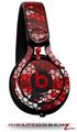 Skin Decal Wrap works with Beats Mixr Headphones HEX Mesh Camo 01 Red Bright Skin Only (HEADPHONES NOT INCLUDED)