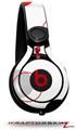 Skin Decal Wrap works with Beats Mixr Headphones Lots of Dots Red on White Skin Only (HEADPHONES NOT INCLUDED)