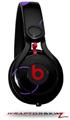 Skin Decal Wrap works with Beats Mixr Headphones Lots of Dots Purple on Black Skin Only (HEADPHONES NOT INCLUDED)
