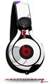 Skin Decal Wrap works with Beats Mixr Headphones Lots of Dots Purple on White Skin Only (HEADPHONES NOT INCLUDED)