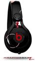 Skin Decal Wrap works with Beats Mixr Headphones Lots of Dots Pink on Black Skin Only (HEADPHONES NOT INCLUDED)