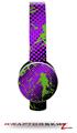 Halftone Splatter Green Purple Decal Style Skin (fits Sol Republic Tracks Headphones - HEADPHONES NOT INCLUDED) 