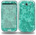 Triangle Mosaic Seafoam Green - Decal Style Skin (fits Samsung Galaxy S III S3)