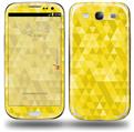 Triangle Mosaic Yellow - Decal Style Skin (fits Samsung Galaxy S III S3)