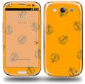 Anchors Away Orange - Decal Style Skin (fits Samsung Galaxy S III S3)
