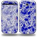 Scattered Skulls Royal Blue - Decal Style Skin (fits Samsung Galaxy S III S3)