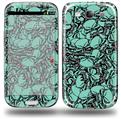 Scattered Skulls Seafoam Green - Decal Style Skin (fits Samsung Galaxy S III S3)