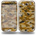 HEX Mesh Camo 01 Orange - Decal Style Skin (fits Samsung Galaxy S III S3)