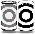 Bullseye Black and White - Decal Style Skin (fits Samsung Galaxy S III S3)