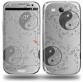 Feminine Yin Yang Gray - Decal Style Skin (fits Samsung Galaxy S III S3)