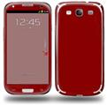 Solids Collection Red Dark - Decal Style Skin (fits Samsung Galaxy S III S3)