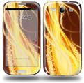 Mystic Vortex Yellow - Decal Style Skin (fits Samsung Galaxy S III S3)